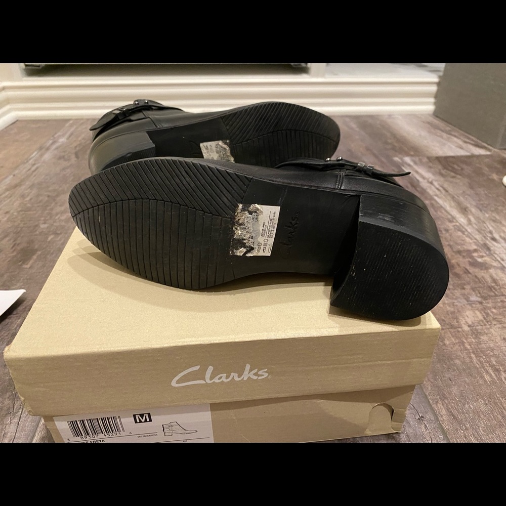 Clarks booties barely used